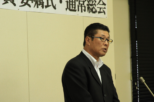 刑法犯罪は減少しているが、嘘電話詐欺や架空請求など新たな手口の犯罪が増えていると篠原長門警察署長