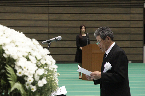 残された遺族を支え、戦争の悲惨さを伝えるため、尽力されている長門市連合遺族会の花岡久雄会長