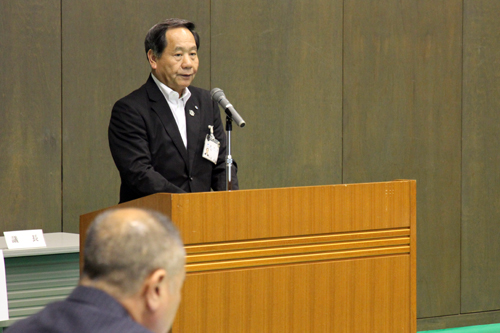「着実に早く進めるために中央要望など全力で取り組みたい」と大西市長