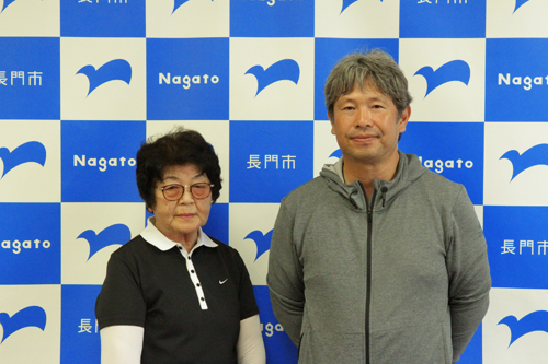 全国大会に出場する小野純司さん(右)、村岡良子さん(左)