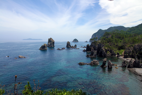 北長門海岸国定公園の中心に位置する青海島