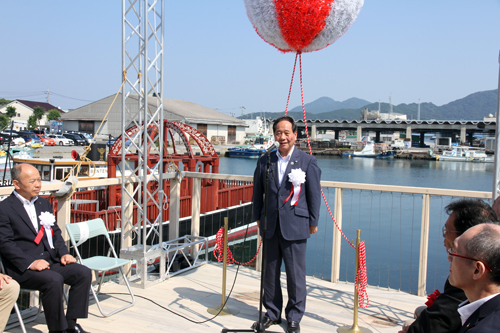 「海の駅の認定を契機に広く愛される施設にしたい」と大西市長