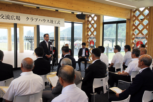 「長く市民に愛され、活用される施設になってほしい」と大西市長
