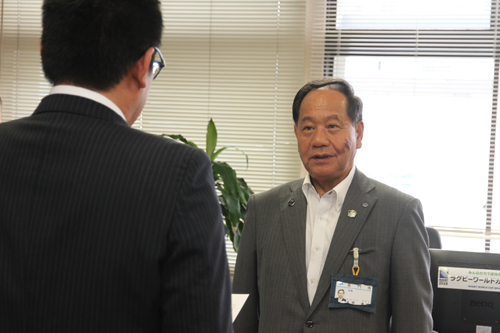 「自罰型林業を目指して頑張ってほしい」と大西市長