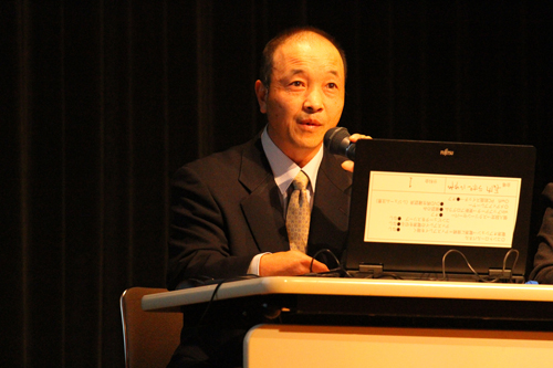 長門市俵山のNPO法人ゆうゆうグリーン俵山の村田保理事長。25日には同法人が連盟会長賞を受賞