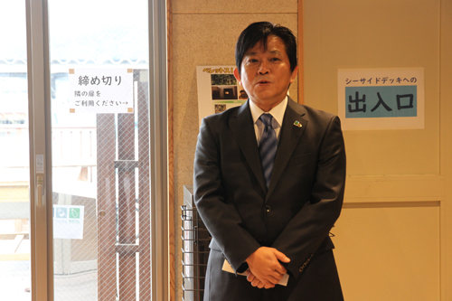 「道の駅を訪れる多くの人にエネルギー問題に関心を寄せてほしい」と松川部長