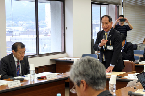 「しっかりと取組ができるよう活発な意見をお願いする」と大西市長