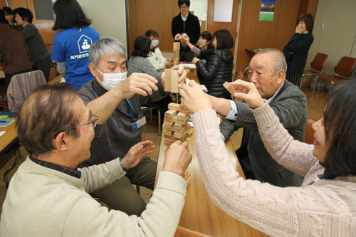 積み木を使った遊び