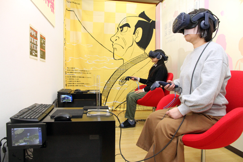 「山口ゆめ花博」の維新体験館で好評だったVRを2台設置