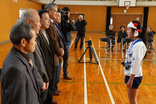 6年生の花川紗音さんよりお礼の言葉が述べられた