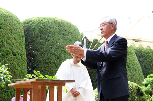 村田清風顕彰会の福江博史会長は「偉大な遺徳を再確認しながら顕彰に努めていきたい。」と話しました