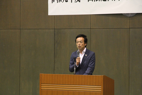 「交流、経済、命をつなぐ道路として早く取り組まねばならない」と下関市の前田市長