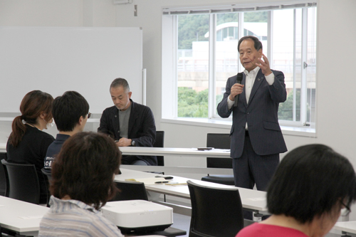 「長門市の森林資源を生かした産業を生み出す仕組みを構築したい」と大西市長