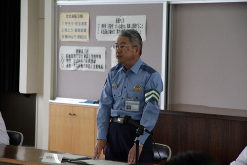 長谷川正人署長が「会議で危険な個所など様々な意見を出して、よりよい方向に進めていきたい」とあいさつ