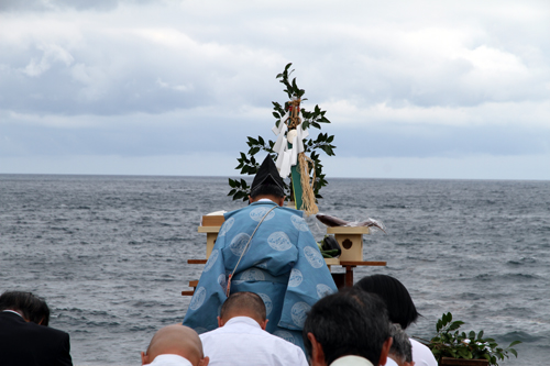 青海島キャンプ村で安全祈願祭が執り行われました