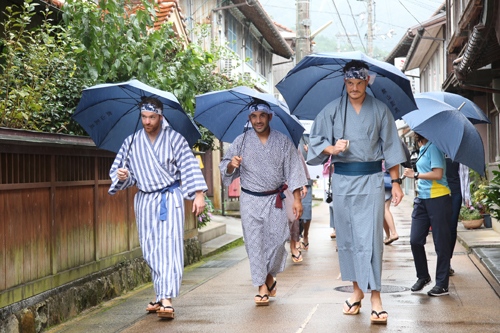 俵山温泉に入浴して疲れを癒した