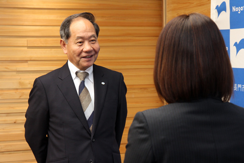 「後輩にも磨いた技術を伝えてほしい」と大西市長