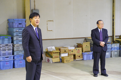 「新しい情報技術を取り入れ、生産性を上げる試みをして一次産業を守っていきたい」と江原市長