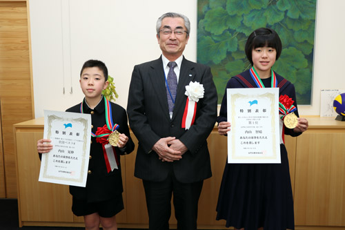 追加の令和元年度長門市教育特別表彰式を開催