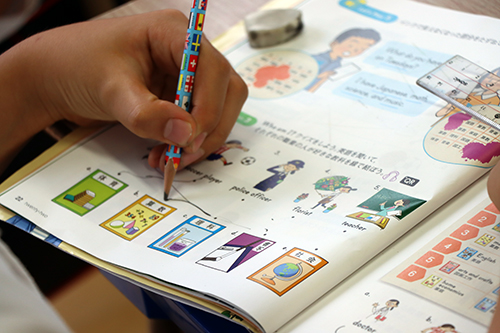この日は科目と職業の英語を学習