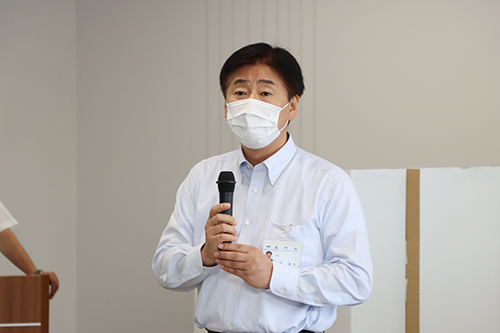 「避難所の生活環境の整備は防災対策における重要な対策の１つ」と江原市長