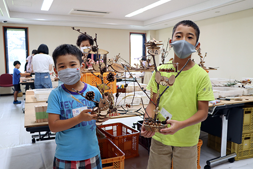 完成した作品は持ち帰ることができます