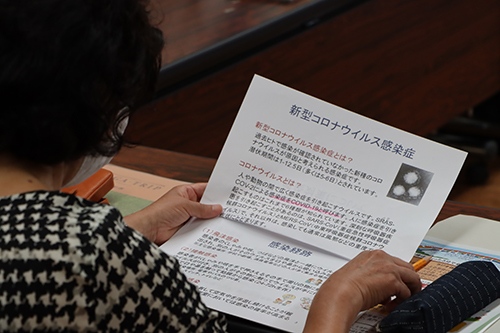 感染症対策について講義を受けました