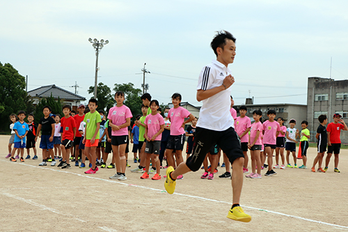 一流選手が走りを披露
