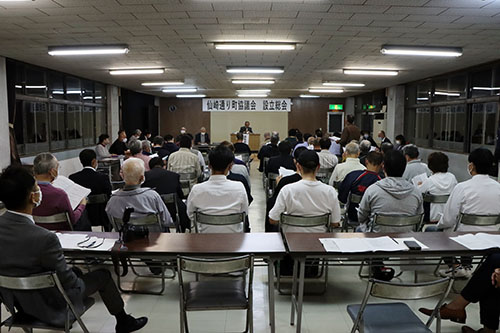 仙崎公民館で仙崎通り町協議会の設立総会が開催