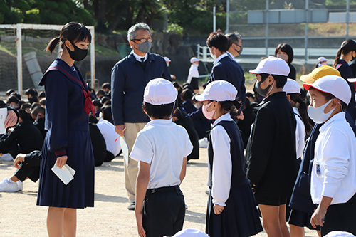 深川小学校と中学校が合同で開催