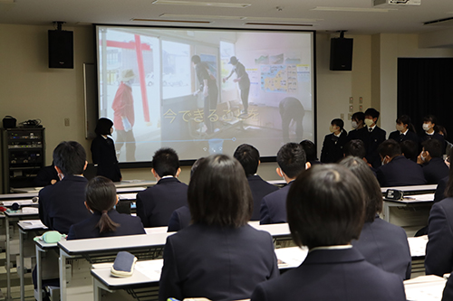 10月から行ってきた授業のまとめの発表会