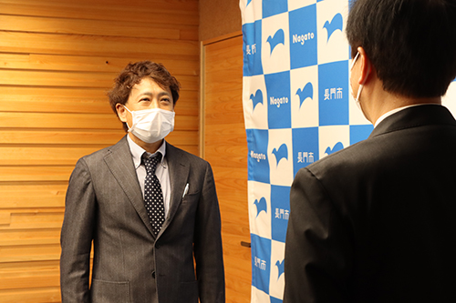 このたび、やきとり店開業を機に地域おこし協力隊を退任する田中さん