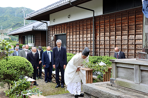 村田清風記念館横にある清風神社で行われた