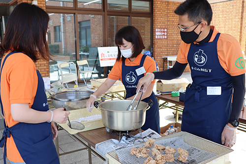 長門市産の食材をつかったオリジナル料理をチームNGTがつくる