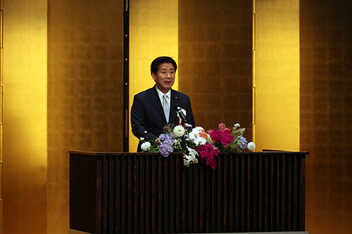 江原市長によるあいさつ