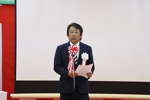 長門総合病院の村松病院長があいさつ