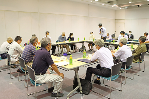 油谷蔵小田地区のミーティングはラポールゆやの会場で開催された