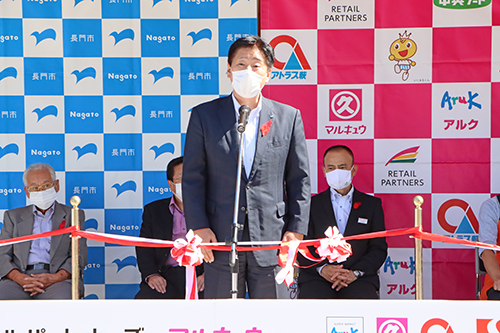 「地域の方の安心安全な生活環境づくりにつなげたい」と話す江原市長
