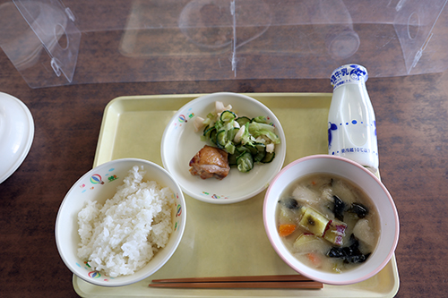 この日に提供された学校給食