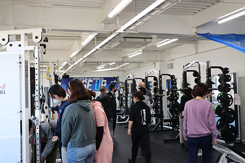 講話のあとは施設を見学した