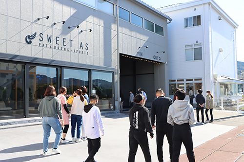 SWEETASを見学した後は俵山温泉や長門湯本温泉を訪問した
