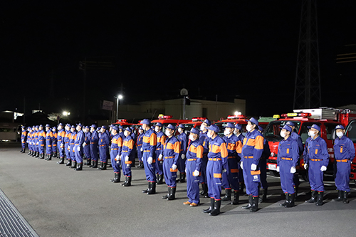 長門・三隅・日置・油谷方面の12部隊が特別警戒にあたる