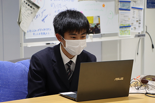 長門市からもオンラインで中高生が参加