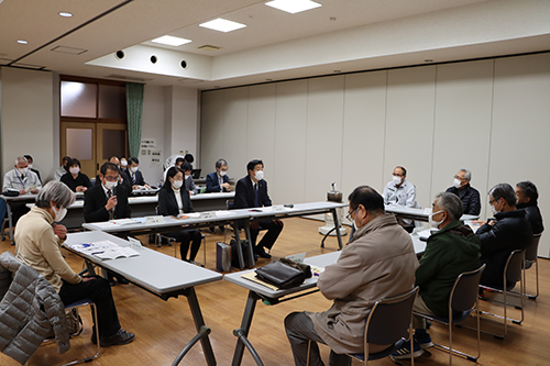 三隅地区のミーティングは三隅支所で開催された