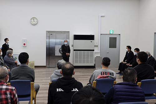 手をつなぐ親の会福田理事長のあいさつ