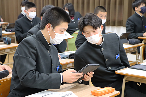 長門高等学校商業科で「租税教室」が開催