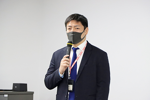研修会開催に際し、企画総務部・露木調整監があいさつ