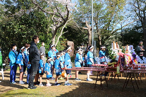 門前・湯本・三ノ瀬地区の子ども会が主催している子ども神輿