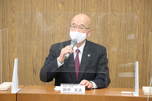 萩市長の田中文夫さん