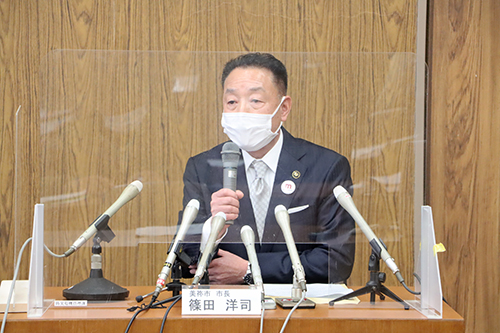 美祢市長の篠田洋司さん